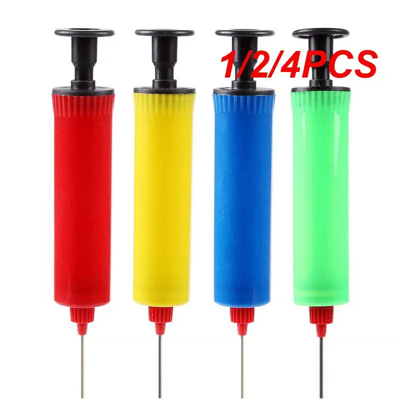 

1/2/4PCS Ball Air Needle Inflator Color Random Mini Air Cylinder Pump Multi-color Football Basketball Air Inflating Pump