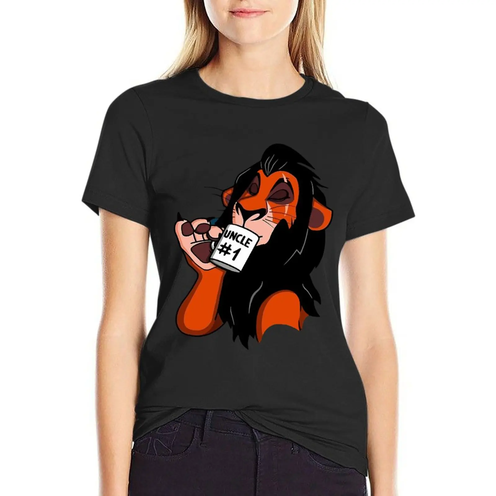 Uncle 1 Scar T-Shirt korean Women's clothes t shirts for Women loose fit
