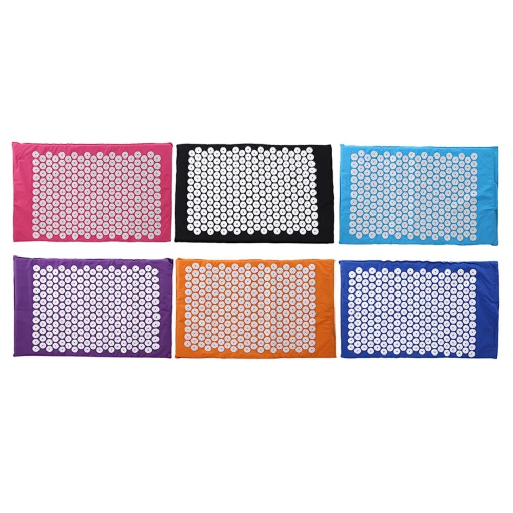 67*42cm Yoga Mat Massager Massage Cushion Acupressure Mat Relieve Stress Pain Acupuncture Spike Yoga Pin Pad Yoga