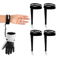 2/4 pièces de sangles élastiques pour gants de ski, sangle de gant de ski réglable pour hommes et femmes, sangle anti-perte pour gants de ski sportifs 2
