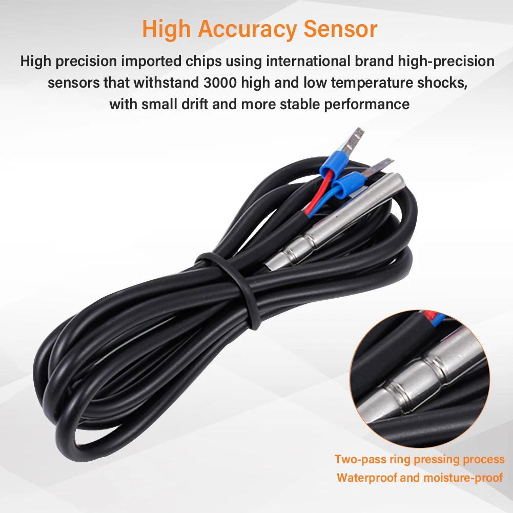 Digital Temperature Controller -40 to 120 Degrees Alarm Function Electronic Ther