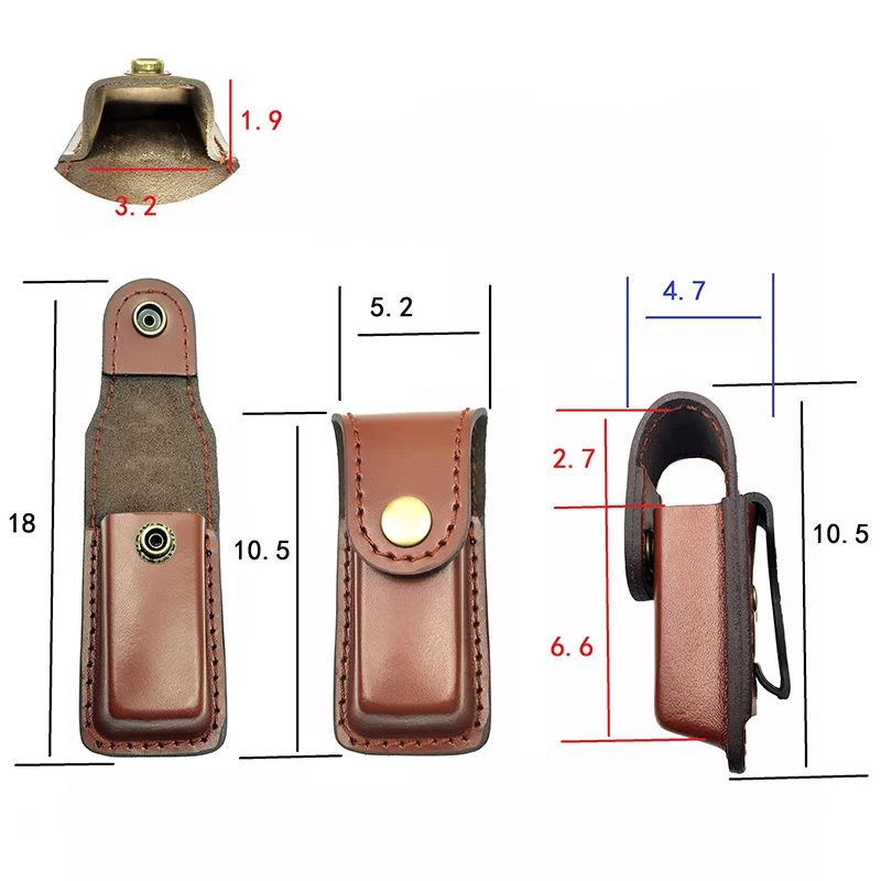 Кард для ножа из натуральной кожи, складной инструмент, кожаный чехол для 91/111 мм, защитный чехол для JEEP Buck