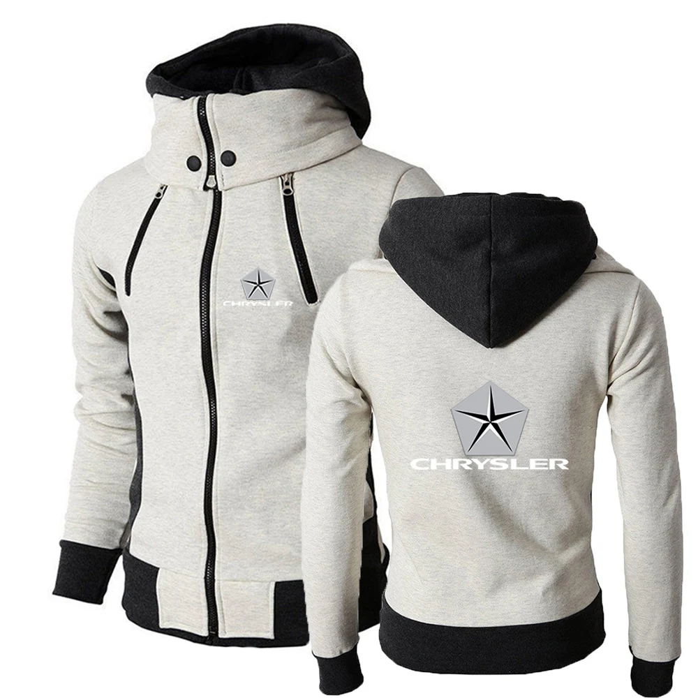 Chrysler 2023 Autumn and Winter New Style Men's Zipper Hoodie High-quality Causal Comfortable Breathable Sports Sweater top