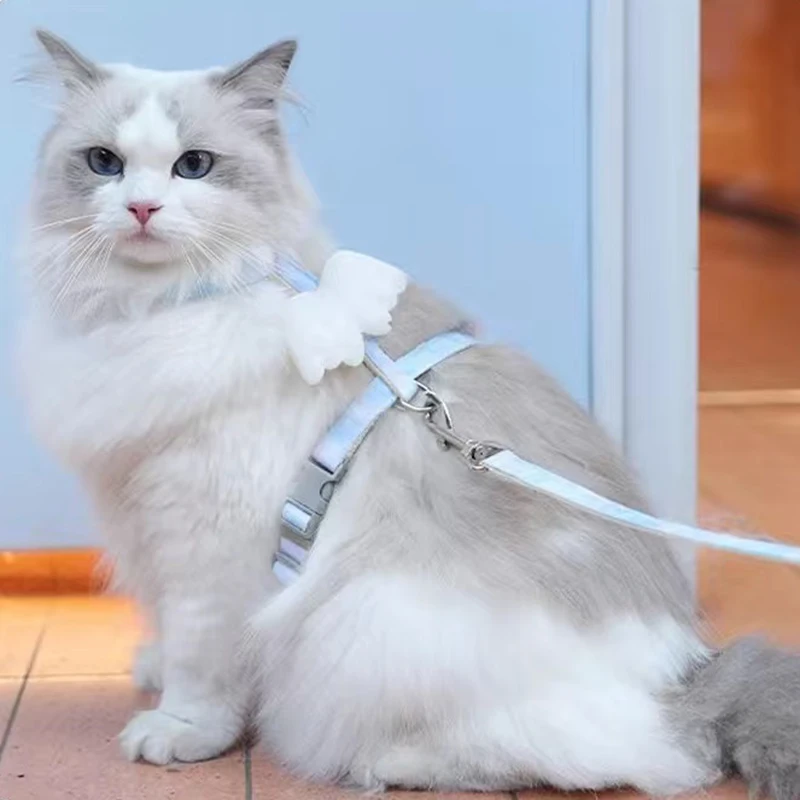 Cute Cat Harness Leash Set with Wings Adjustable - PeticaDeals