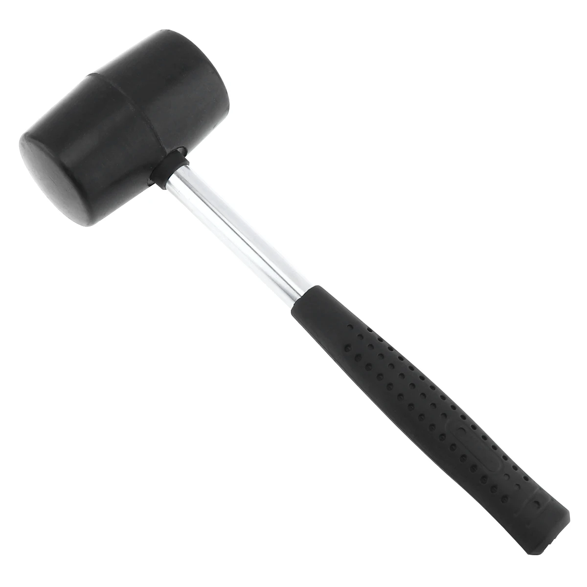 300g/400g Non-elastic Black Rubber Hammer Floor Tile Mallet with Round Head and Non-slip Handle DIY Hand Tool 6