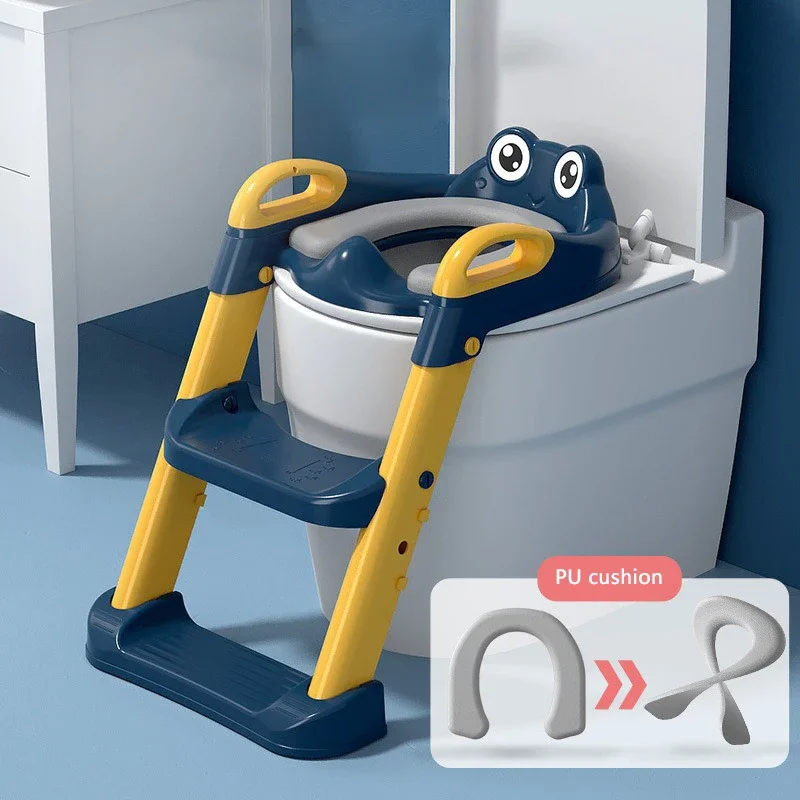 Auxiliary Stair-type Children's Toilet Seat Supplies Infant Baby Ladder Folding Toilet toilet step stool children toilet seat
