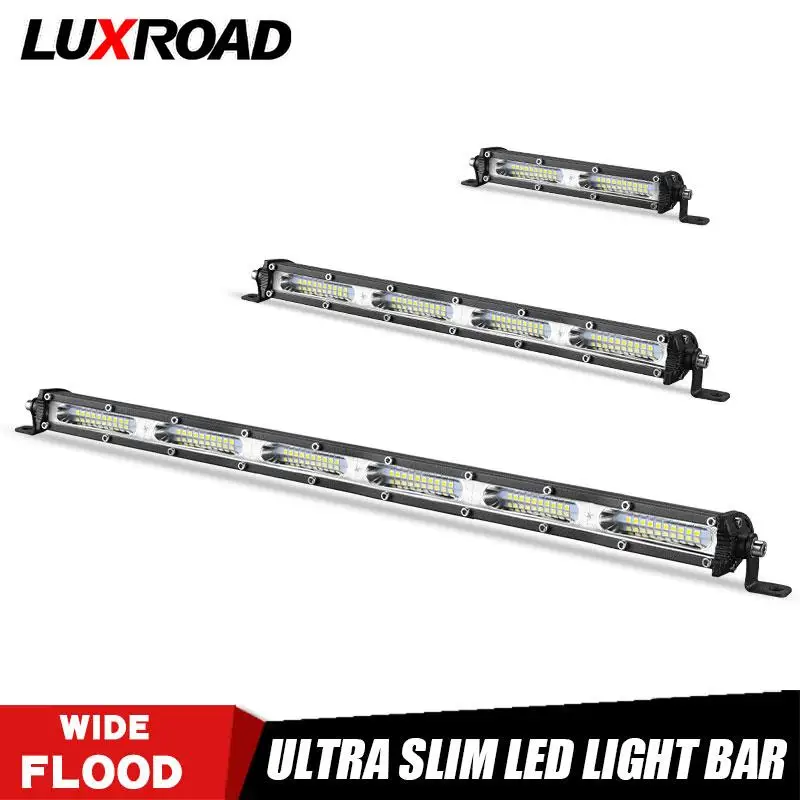 7" 13" 20" Inch Led Light Bar 12v 24v Ultra Slim Flood Barra Led Bar