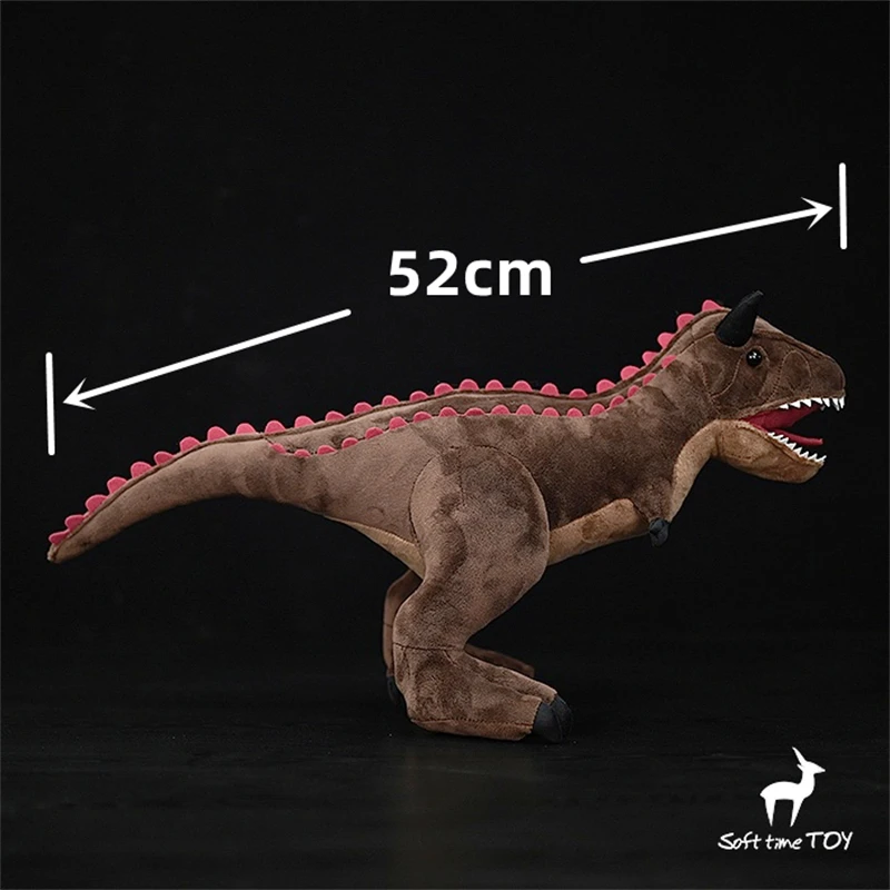 Carnotaurus High Fidelity T-Rex Cute Plushie Dinosaurs Plush Toys Lifelike Animals Simulation Stuffed Doll Kawai Toy Gifts Kid 2