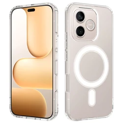 Shockproof Transparent Acrylic Back Case - Magnetic PC Hard Protective Cover for Honor 500 Smart (Clear)