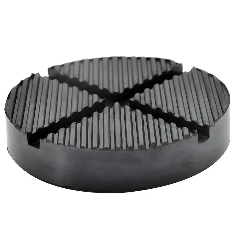 Universal Black Rubber Slotted Jack Stand Pads