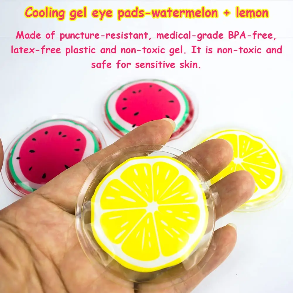 Gel Ice Pack Reusable Cooling Eye Pads and Under Eye Patches,Eye Hot Cold Treatment Pack for Redness,Pain Relief and Eye Relax 5