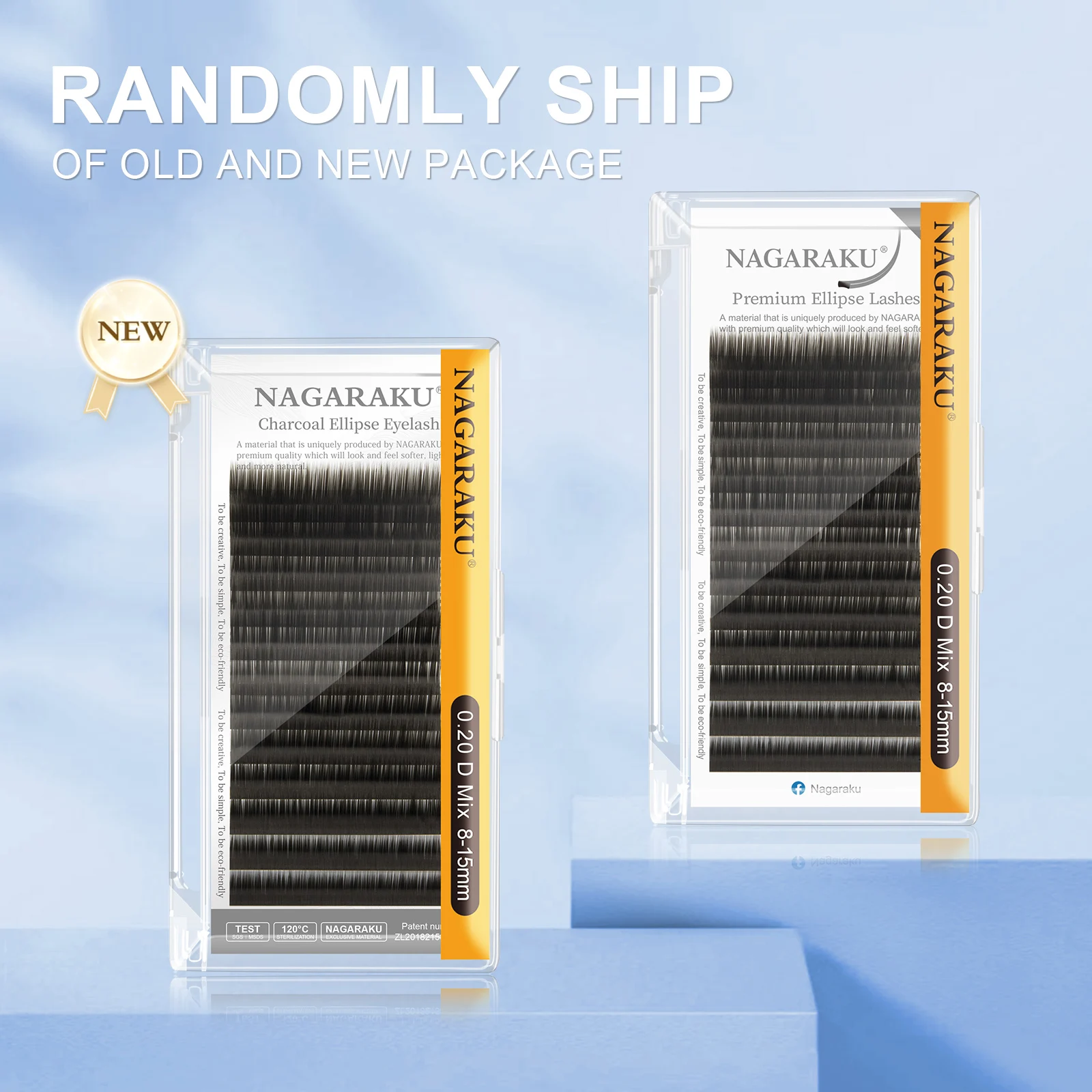 0.15mm-0.25mm Ellipse Flat Eyelash Split Tips Soft Natural Eyelash Extension Supplies Charcoal Dark Brown Matte Gray
