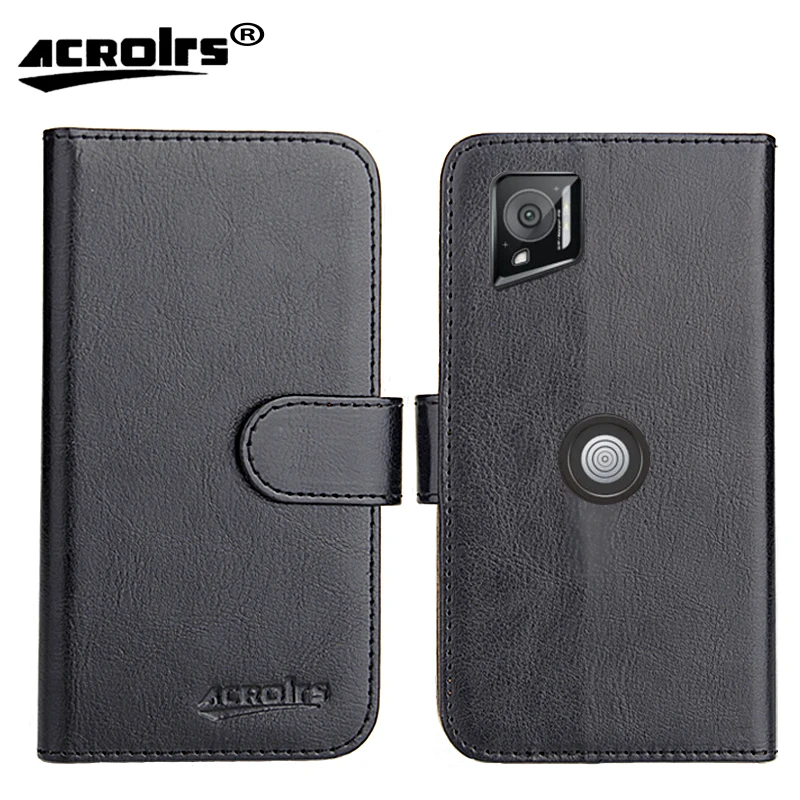 Crosscall Stellar M6 Case 6.1" 6 Colors Fashion Flip Wallet Card Slots Leather Protective Cover Protective Phone Bags
