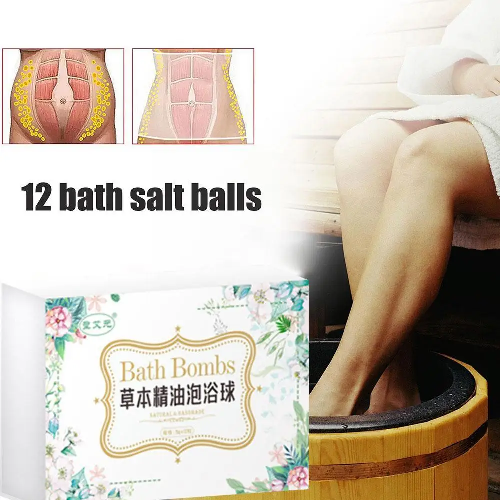 12Pcs Herbal Essential Oil Bubble Bath Ball Bombs Handmade Natural Bath Bathing Spa Foot Set Gift Ball Bath Mini E3Q8 images - 6