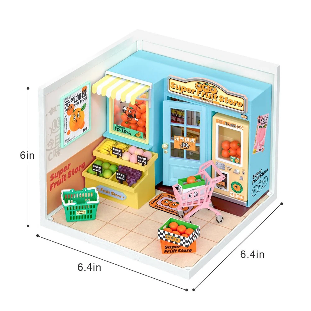 Robotime Rolife Miniature Dollhouse DIY Wooden House Little&Warm Space II  Birthday Xmas Gifts 3D Toys For Kids Girls DS028-DS030 - AliExpress