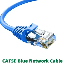 High - Quality Blue Cat5e Ethernet Cable - 10m Durable LAN Network Cord - 5M (CAT5E ROUND BLUE)