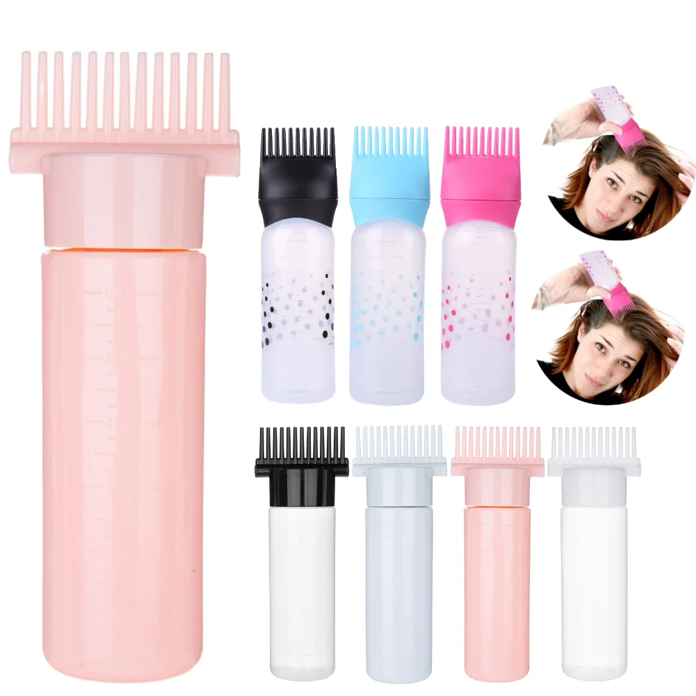 Hair Dye Applicator Bottles Plastic Hair Dye Refillable Bottle Applicator Comb Dispensing Coloring Hairdressing Styling Tool hair oil applicator bottle hair dye applicator bottle hair dyeing bottle hair dye bottle
