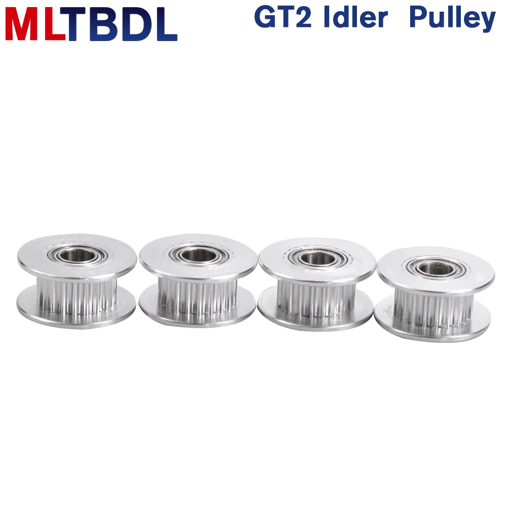 GT2 Idler Pulley 20Teeth 16tooth synchronous Wheel Bore3/4/5mm with Bearing 2GT Timing belt Width 6/10mm Parts For 3D Printers 3D Printer Accessories Timing Belt Pulley Fixed Pulley Timing Pulley Belt Pulley