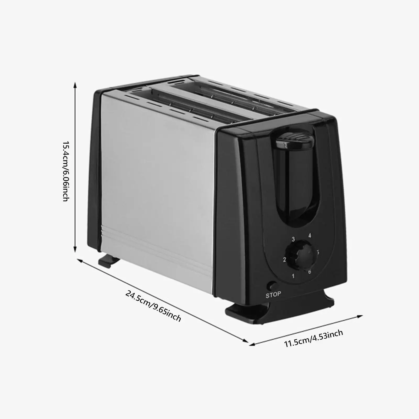 Counter Toaster UK Adapter 6 Gears for Puff Pastry Bagels Specialty Breads 6