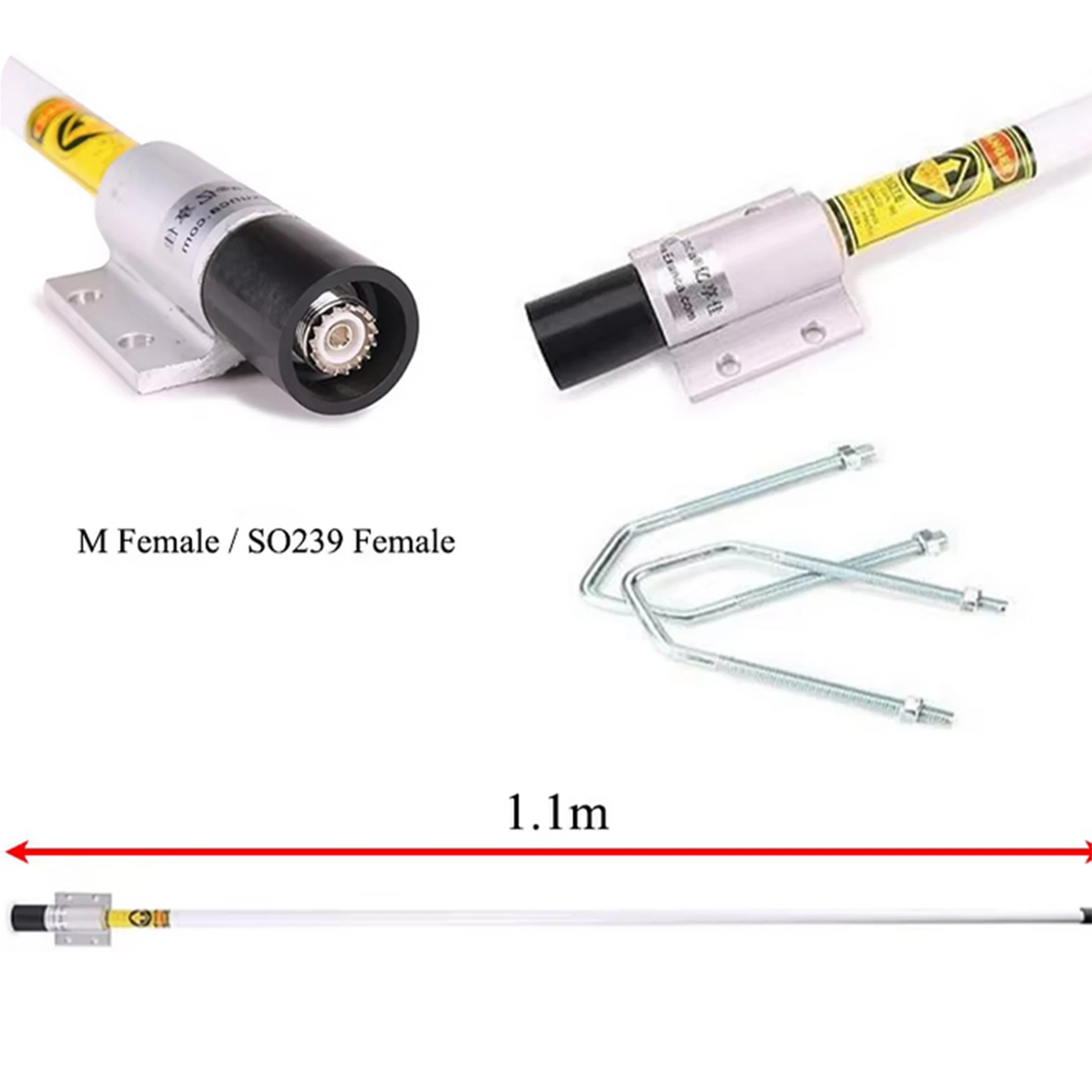 AIS VHF 해양 안테나 156?163MHz 전방향성 유리섬유 보트 안테나(SO239 커넥터 포함)