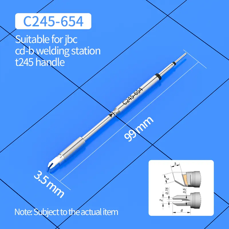 C245 Soldering Tip C245-405/793/965/651/654/667/751/754/731/763 Soldering Iron Tip Compatible JBC T245 Soldering Station Handle image 5