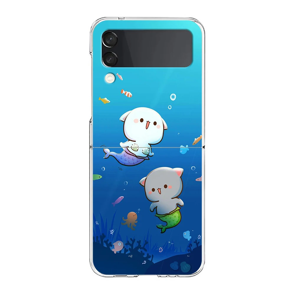 Peach and Goma Cat Transparent Shockproof Phone Case