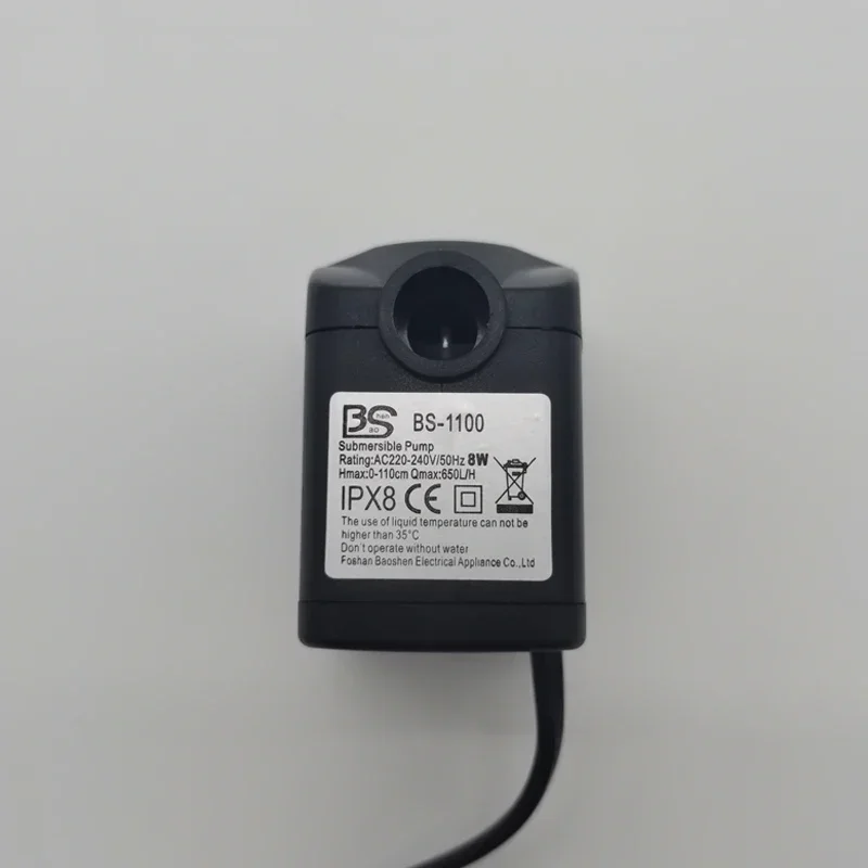 1 PCS AC 220V 8W EU plug Aquarium Submersible Pump Ipx8 Level Waterproof Fountain Air Fish Pond Waterfall aquarium water pump