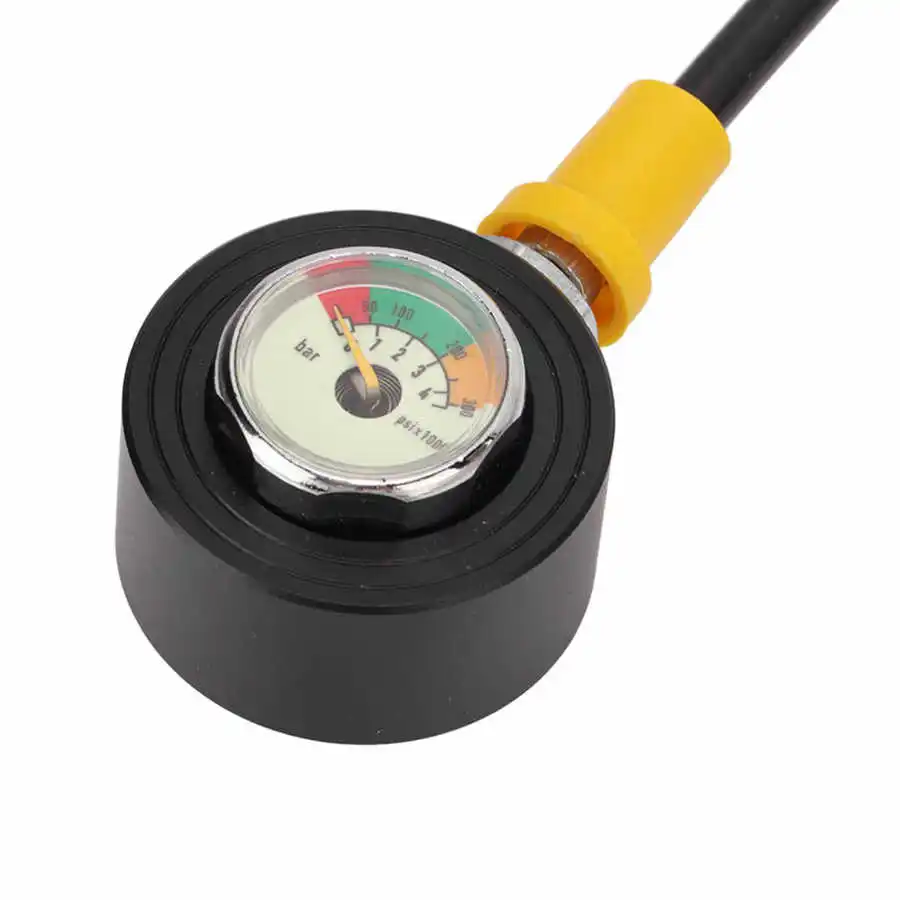 Manomètre Plongée Sous-marine 400 Bar / 6000 Psi - Pour Vérifier Pression Bouteille, Acier Inox ! - 12