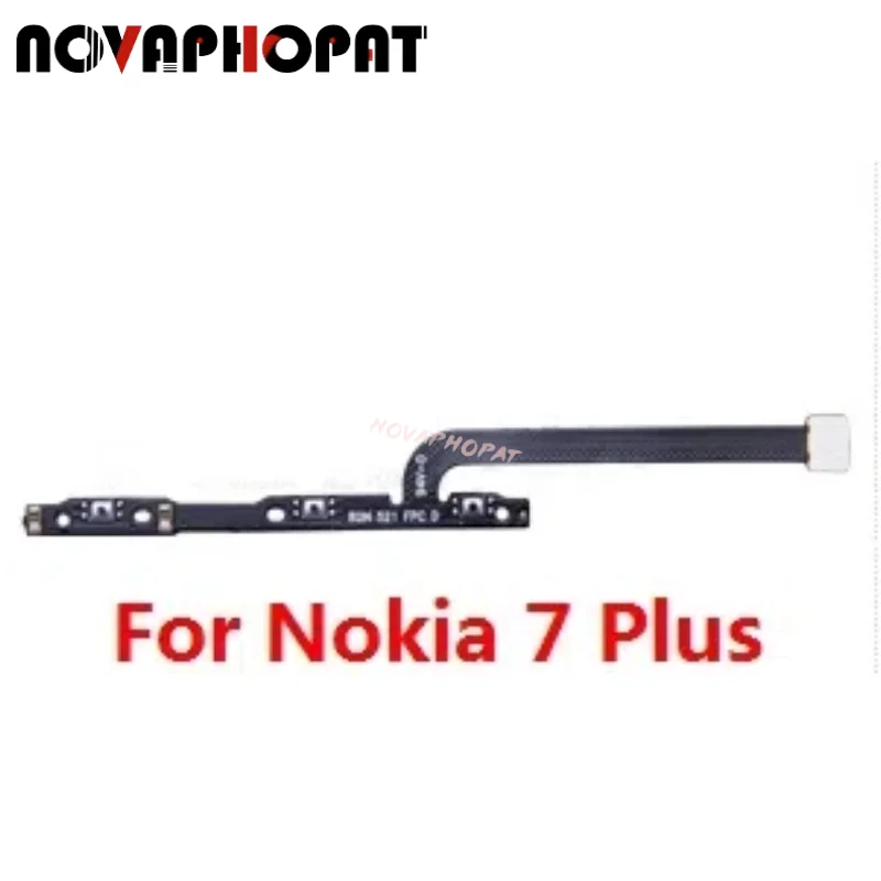 Novaphopat Per Nokia 7 Plus Power On Off Volume Up Down Ribbon Power Button Flex Cable Ribbon