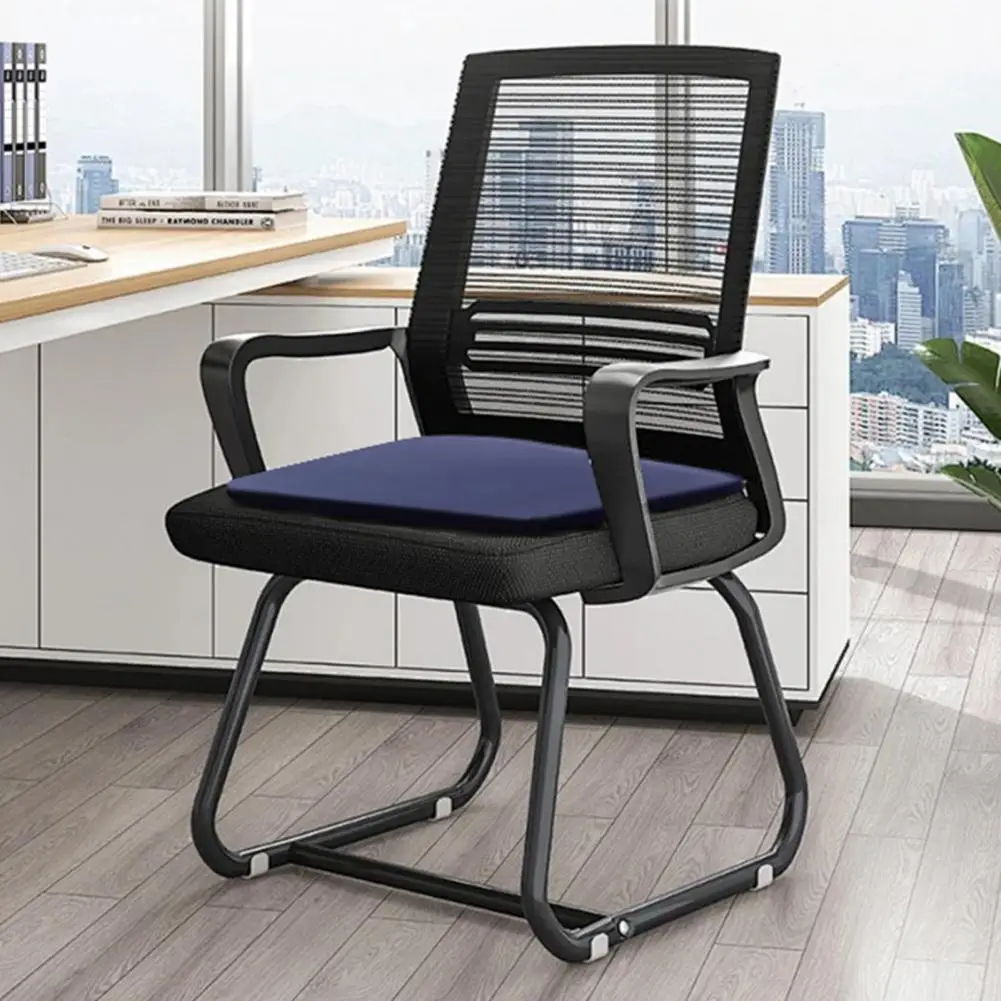 Chair Seat Cushion Ergonomic Memory Foam Seat Cushion with Ties for Office Chair Car Home Non-slip Washable Cover Square 5