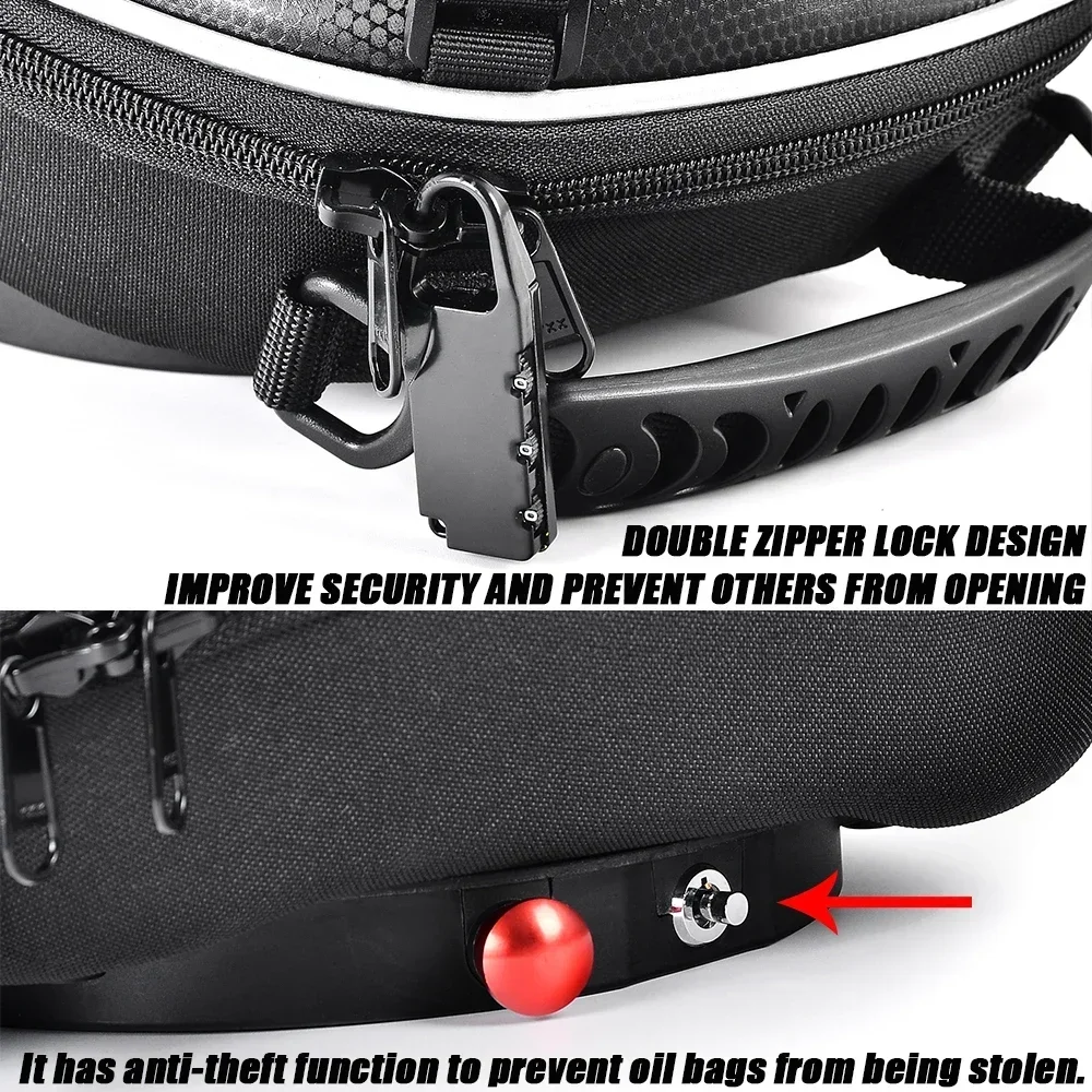 BMW F650GS F700GS F800GS F700 F800 GS Adventure 2008- Motorcycle Tank Bag Luggage Waterproof Backpack Quick Lock Flange