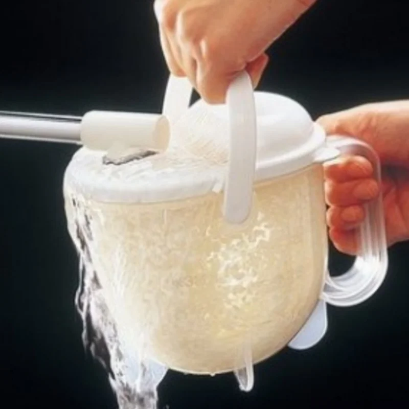 

Plastic Quick Cleaning Rice Wash The Rice Device Rice Washer Washing Rice Tumbler Convenient Kitchen Tools