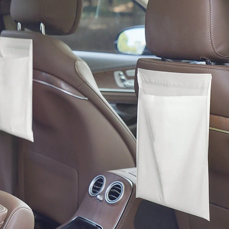 10/30PCS Easy Stick-On Disposable Car Trash Bag, Leakproof Vomit Bag, Beautiful Kitchen Stora Car Trash Bag Accesories