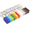 10Pcs MOC 2x4  Key Chain  Building Blocks Creative Gift  with MOC Brick Keychain Bricks Plate Compatible 3