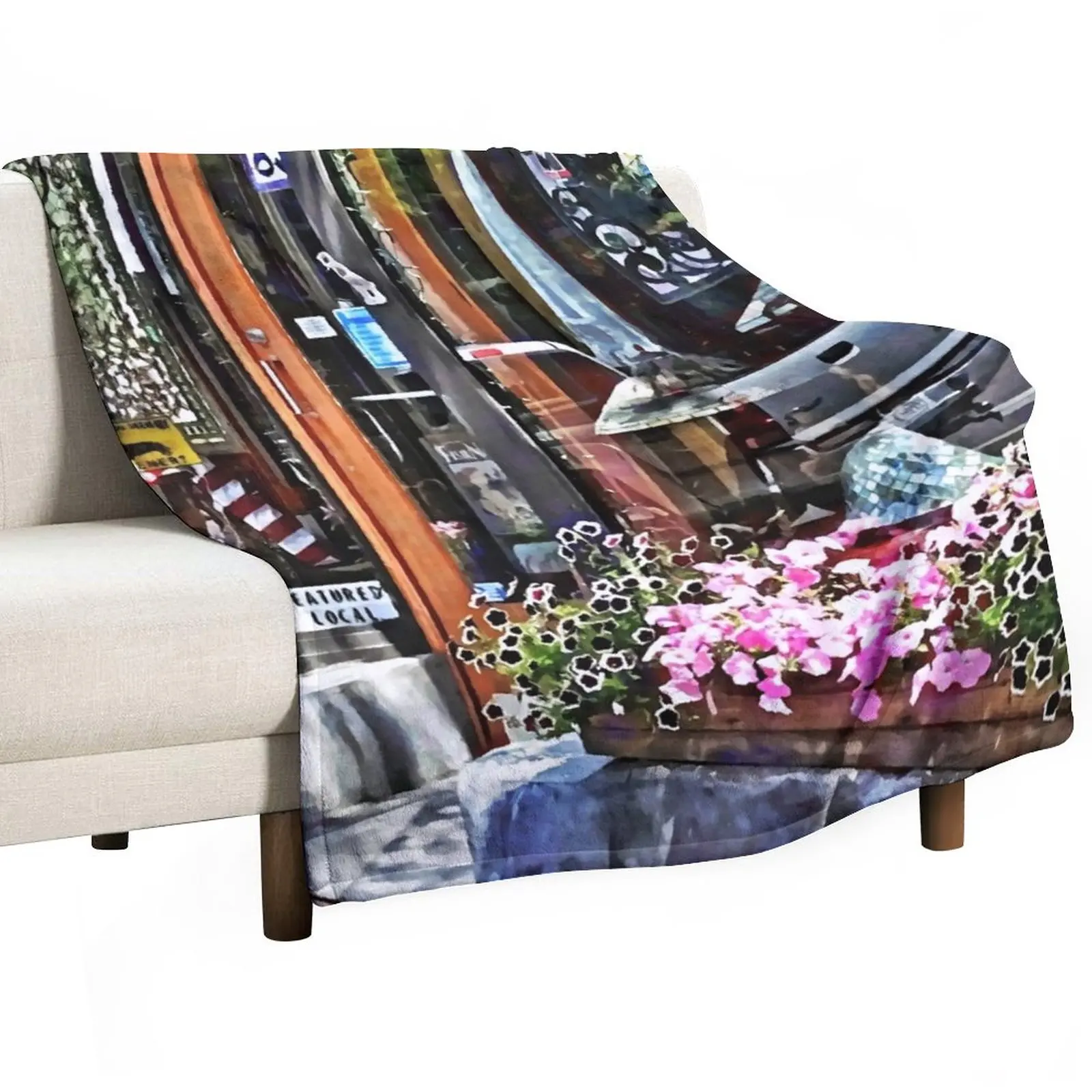 

Corning NY - Stained Glass Shop Throw Blanket cosplay anime Polar blanket