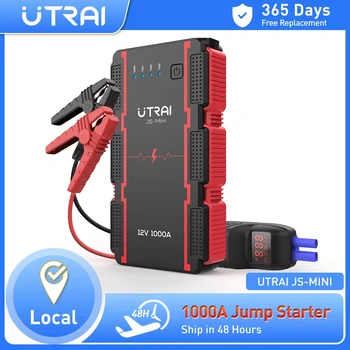 UTRAI 1000A Avviatore di emergenza per auto Accumulatori e caricabatterie di riserva Avviatore di emergenza portatile Mini dispositivo di avviamento per batteria per auto