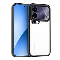 Transparent Black Frame Anti - Shockproof TPU Case for Xiaomi17 (Black)