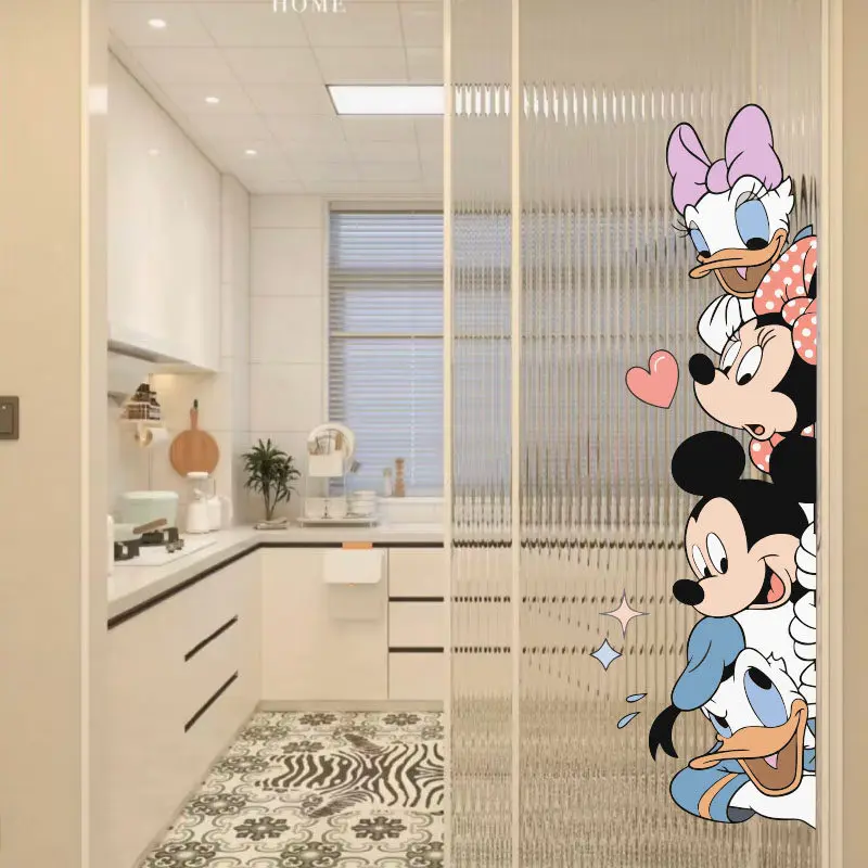 Sticker Déco Disney Mickey Minnie Donald Daisy pour vitre