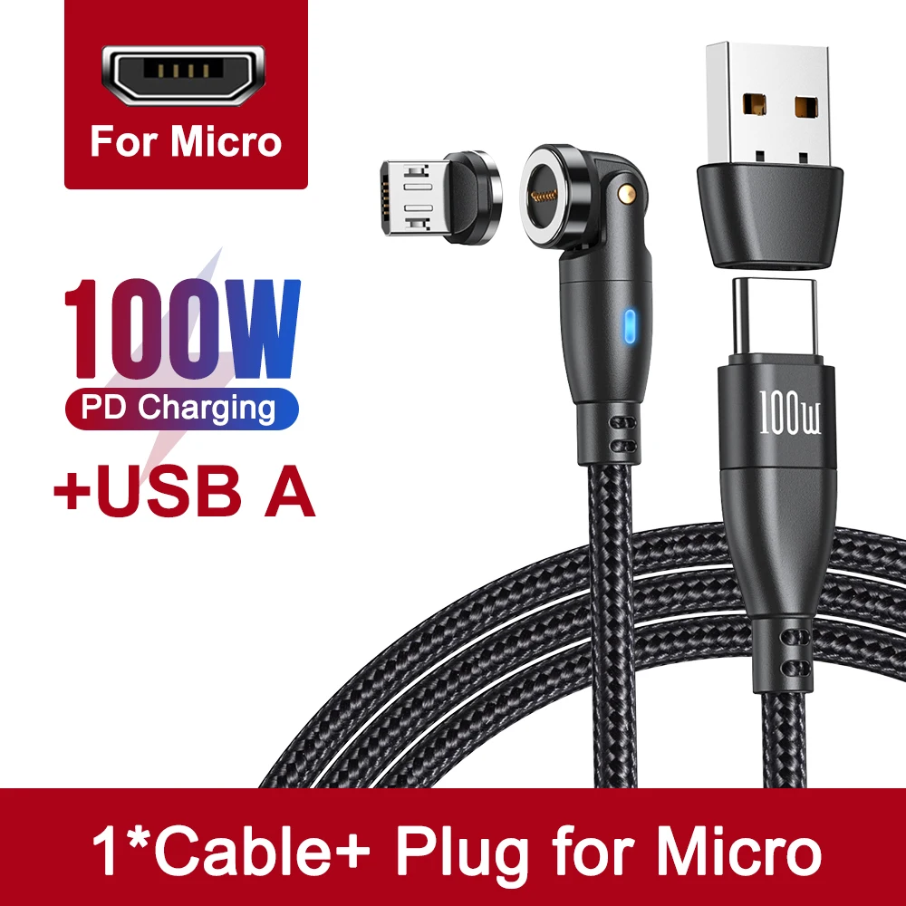 ตัวเลือกสินค้า สายชาร์จ USB Type-C 5A ชาร์จเร็วสำหรับมือถือและโน้ตบุ๊ก