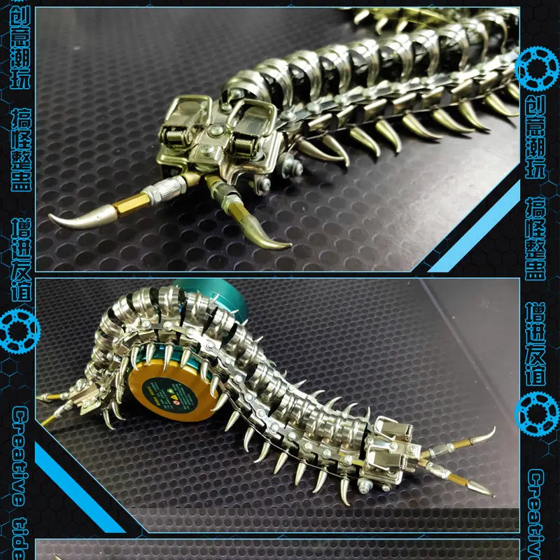 3D metal flying the centipede metal stainless steel assembly adult puzzle punk model toy