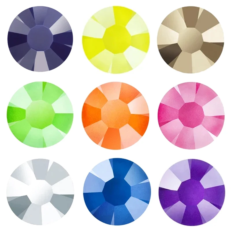

YANRUO 2058 Electric Neon Rhinestones DIY Crafts Glitter Gems Non Hotfix Crystals Flat Back Strass Glue On Nail Art Decoration