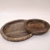 Rustic Wooden Tray Candle Holder for Farmhouse Dinning Table Kitchen Countertop Coffee Table Organizer Home Decor Wedding 2