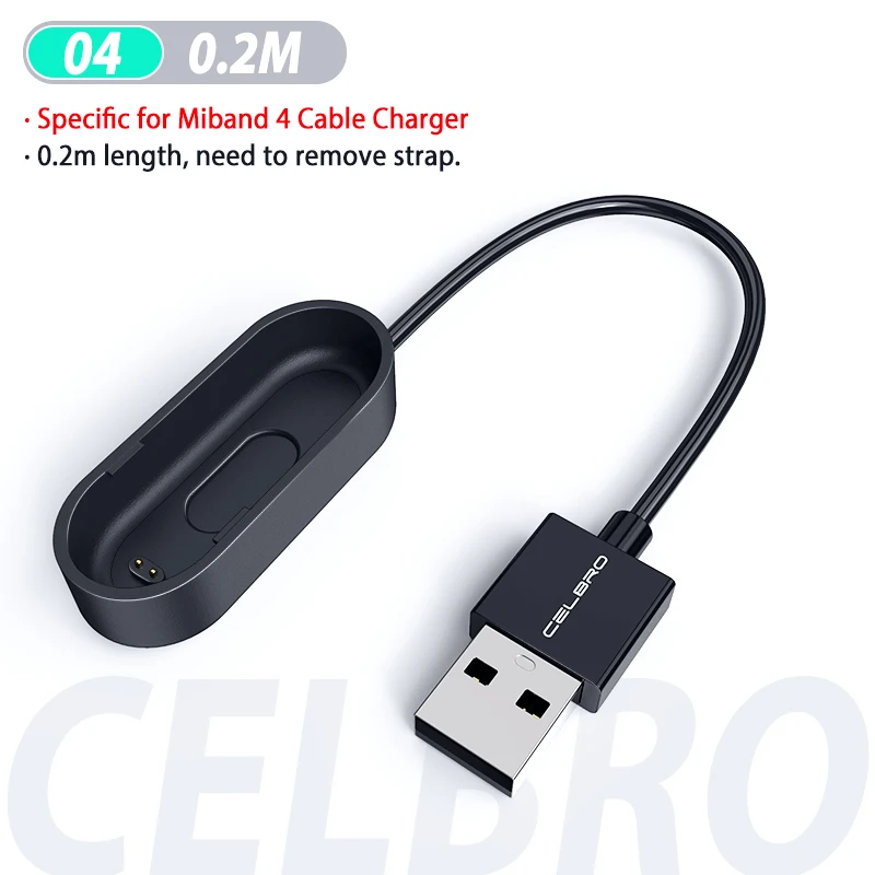 USB Lade Kabel für Mi Band 4 Ersatz LadegeräT Adapter Hirse Miband 4 Smart  D9D6 