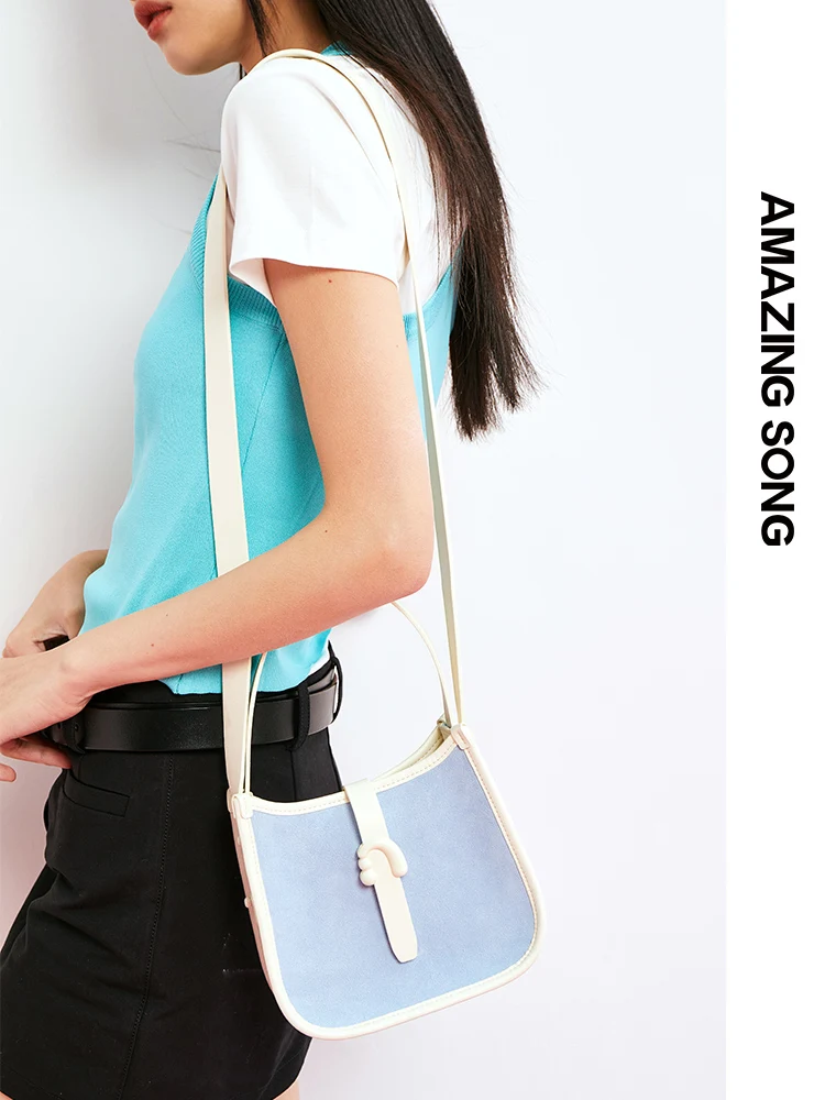 Amazing Song Green Pink Checkerboard Bag Soft Bag Family Handbag Crossbody  Bag Hasp Niche Design - AliExpress
