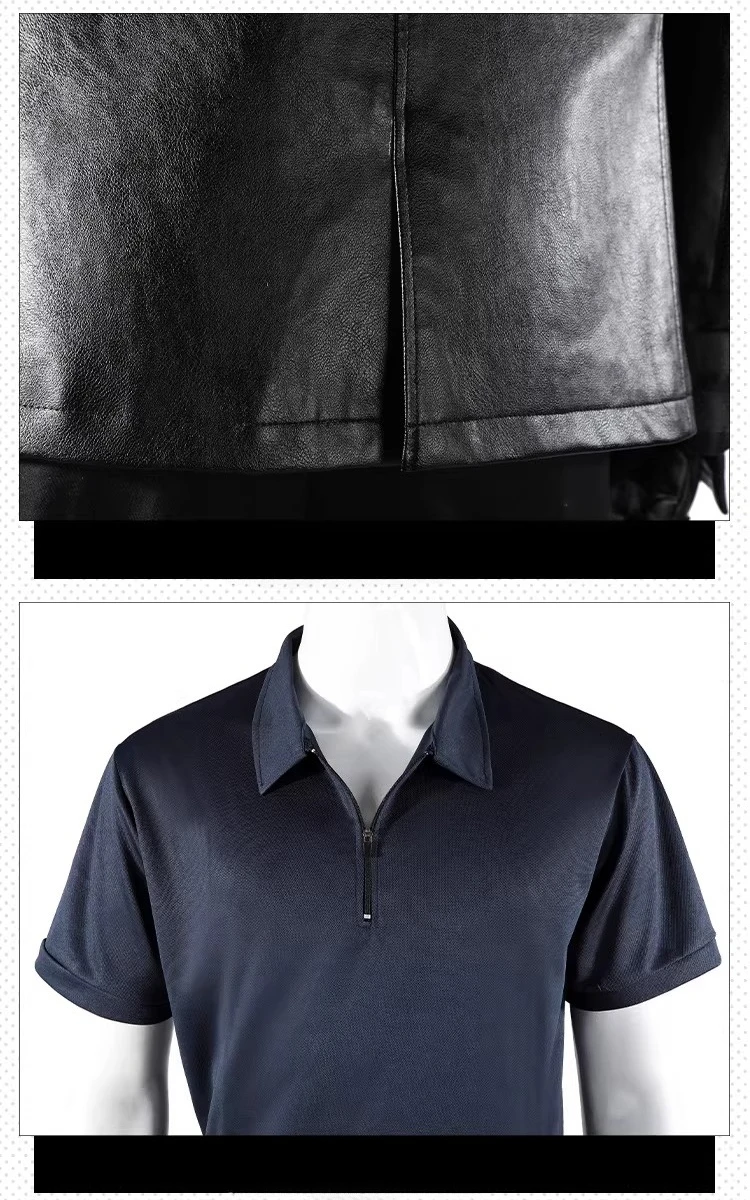 Resident Evil 4 Leon S. Kennedy Cosplay Costume Blue Jacket and Pants Set (Unofficial)
