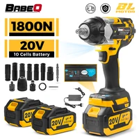 1800N.M Torque Brushless Electric Impact Wrench 1/2 Inch Cordless Socket Wrench Compatible With Makita 18V Battery Power Tools 1
