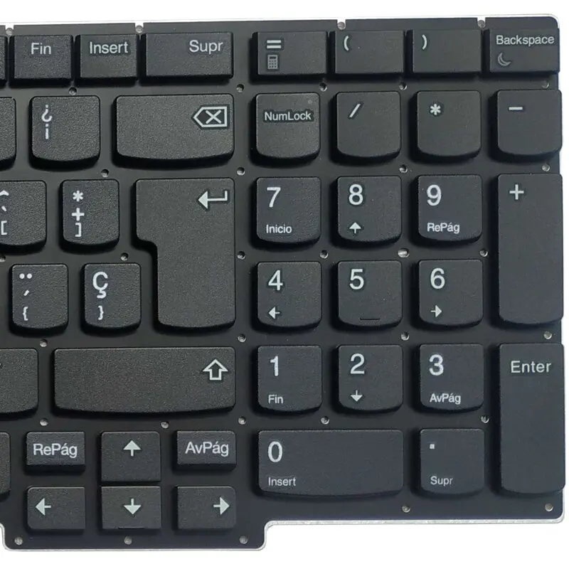 Teclado Espanhol para Lenovo Thinkpad E15 Gen tipo 20t8 20t9 20td 20te sp com Palmrest Capa Superior Preto Novo - Imagem 2