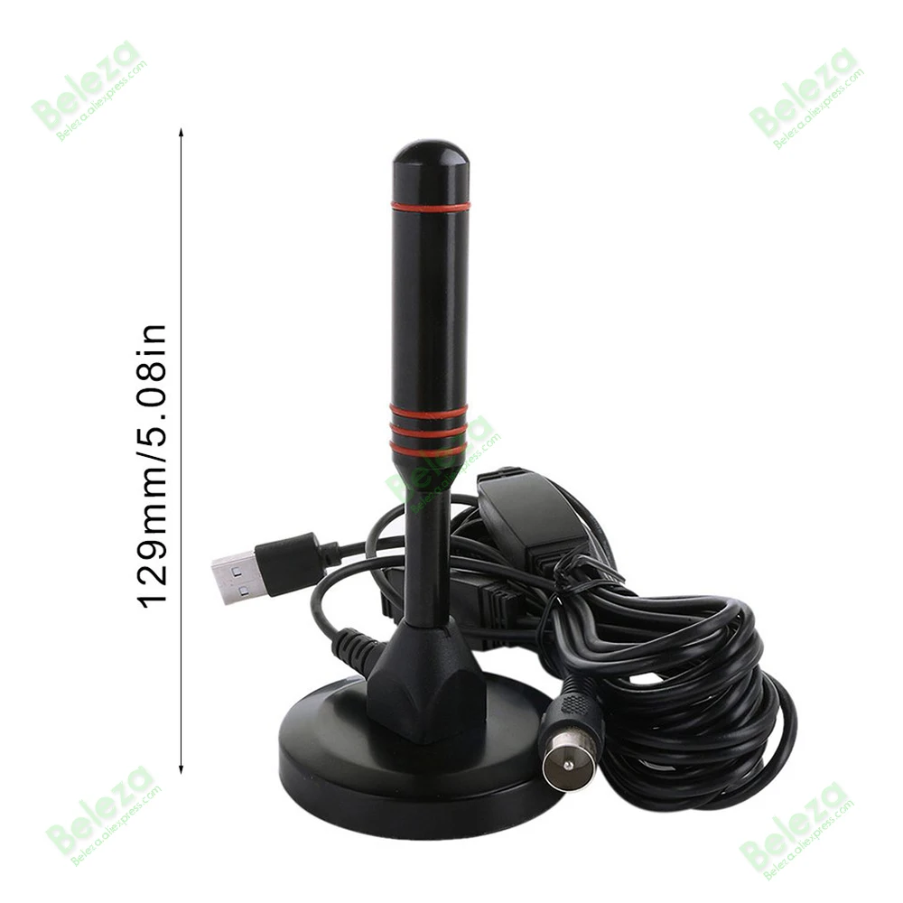 Фото USB 5M Antenna high gain 25dBi Indoor HD TV Antenna Indoor VB-T2\DTMB\CMMB 1080p HD Clear Vision Digital House Antenna №4