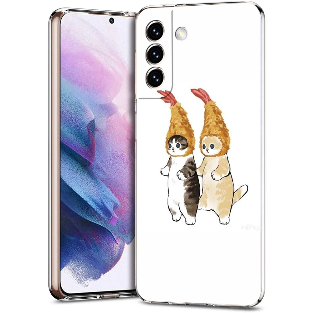 Cute Cat Cartoon Transparent Shockproof Phone Case