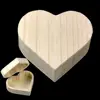 Retro Wood Wood Storage Box Heart Shape Orginal Gift Wrapping Box Wood Box 3
